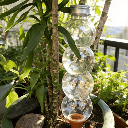 Self-Watering Globes, 2-Piece 520ML Plastic Plant Watering Kit with Terracotta Spikes for Indoor and Outdoor Pots - product view 3