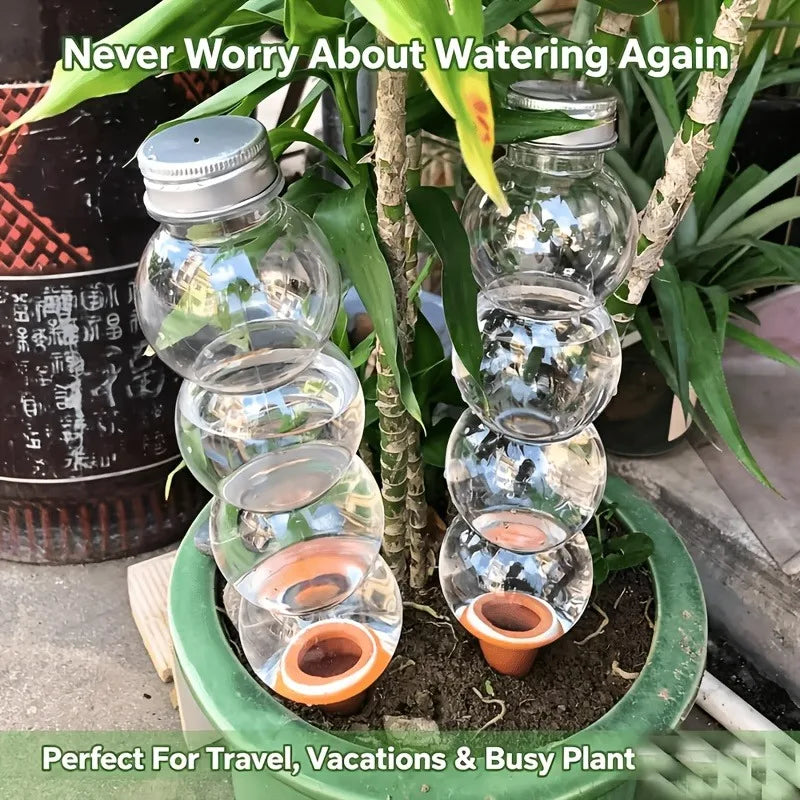 Self-Watering Globes, 2-Piece 520ML Plastic Plant Watering Kit with Terracotta Spikes for Indoor and Outdoor Pots - product view 4