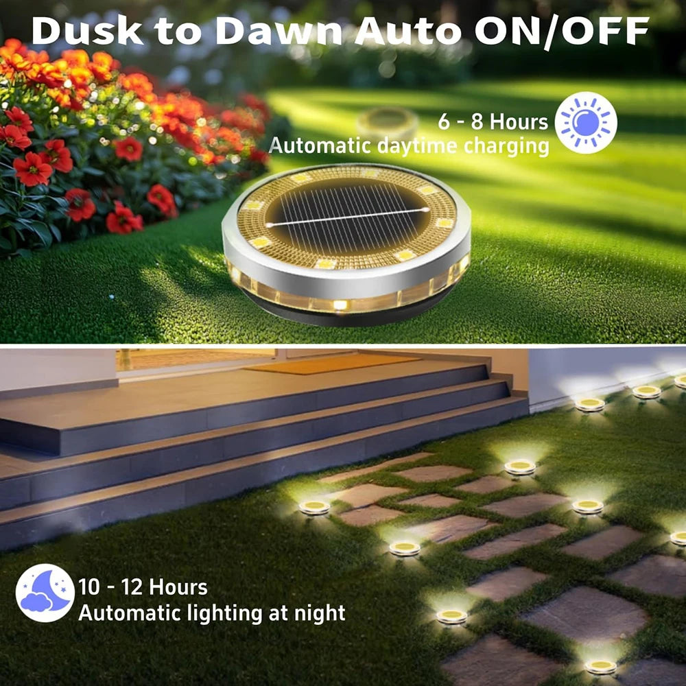 solar pathway lights - product view 6