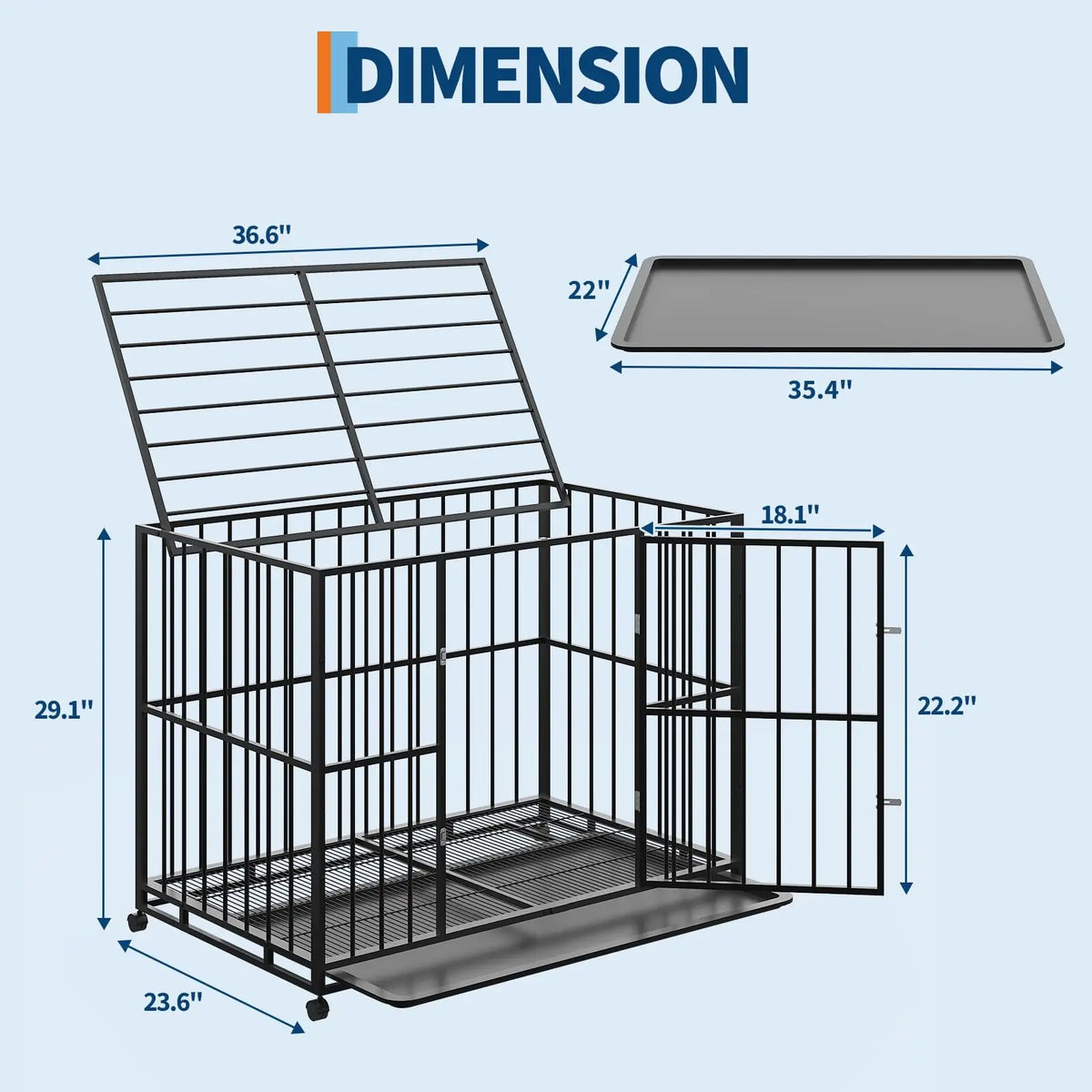 dog crate - product view 1