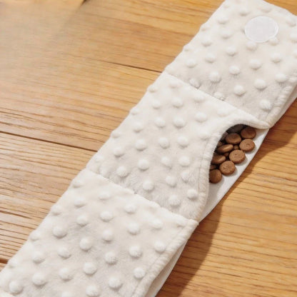 Washable Snuffle Mat for Dogs, Cloth Interactive Feeding and Sniffing Toy, 13 x 13 cm, White - product view 5