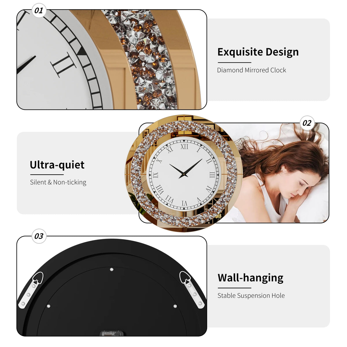 clock wall decor - product view 5