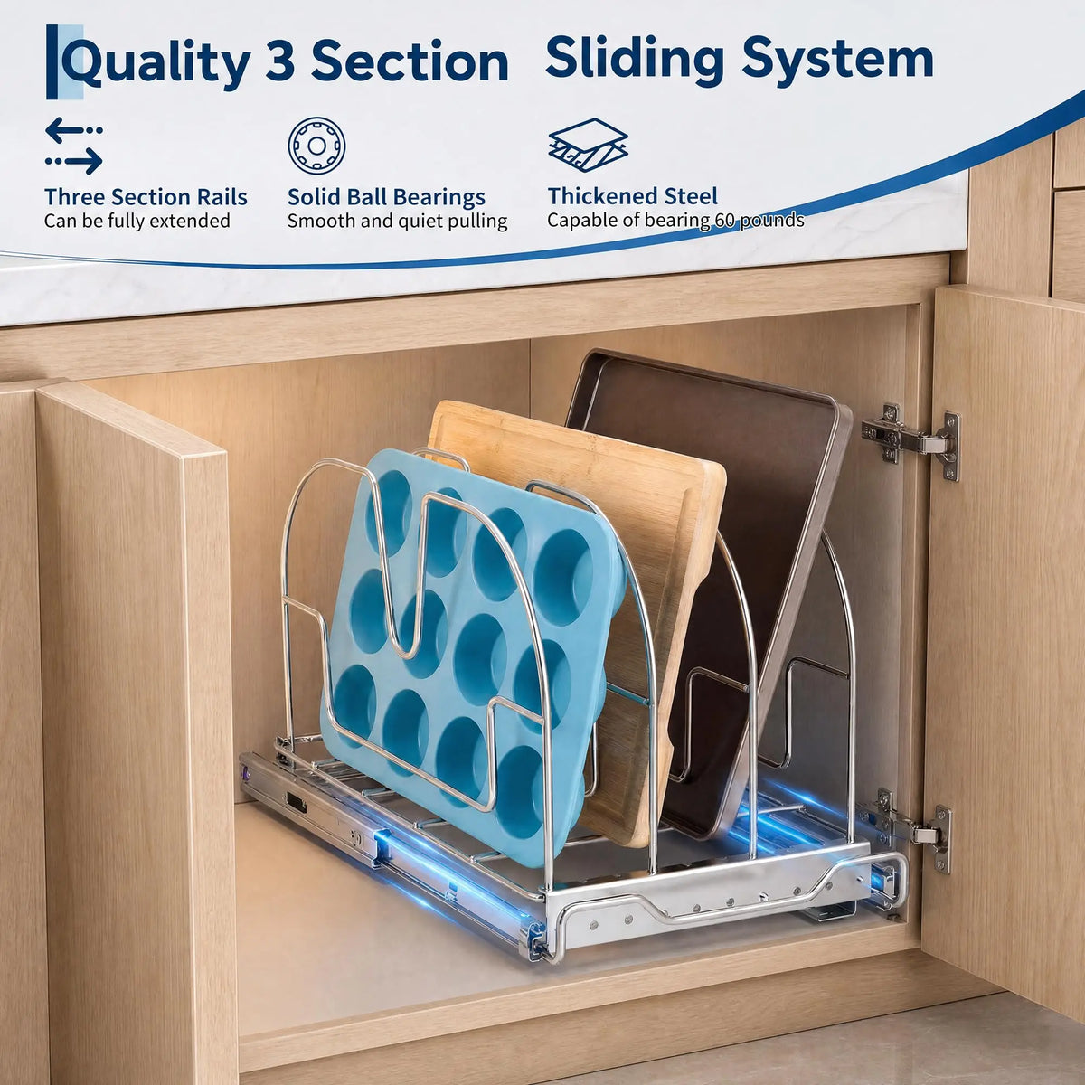 pull out cabinet organizer - product view 2