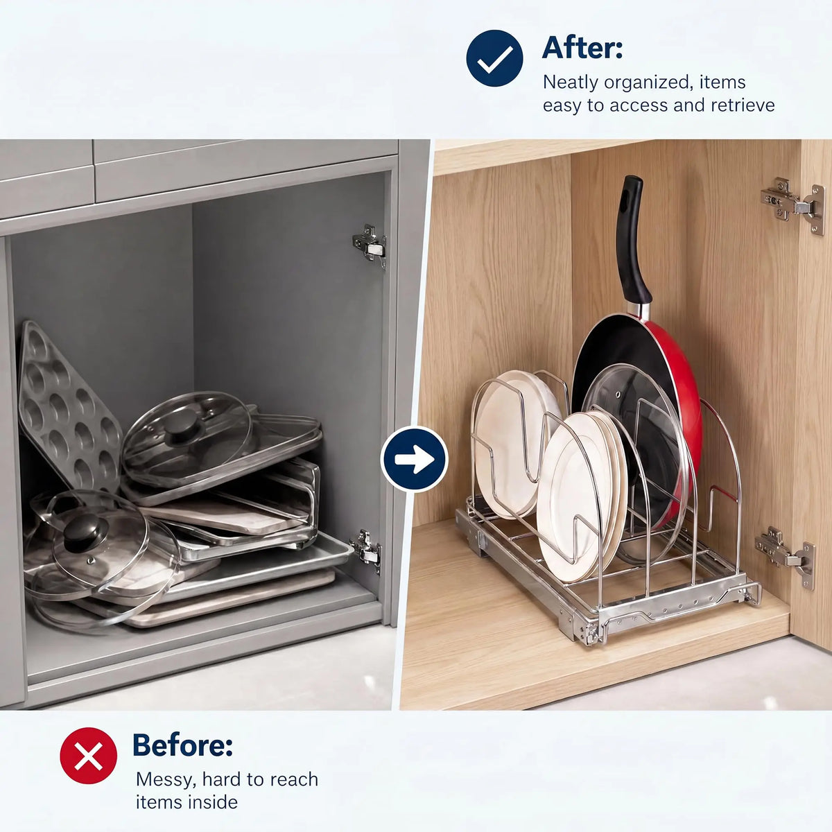 pull out cabinet organizer - product view 3