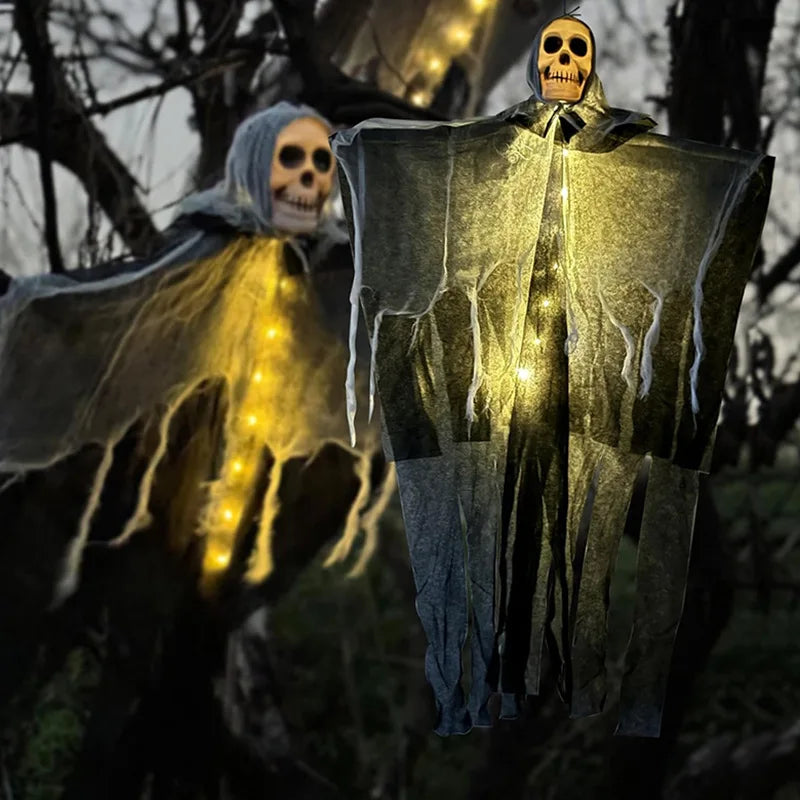 Halloween Ghost Light String, Plastic Hanging Party Decoration Below 50V AC / 75V DC, A or B Style for Spooky Displays - product view 1