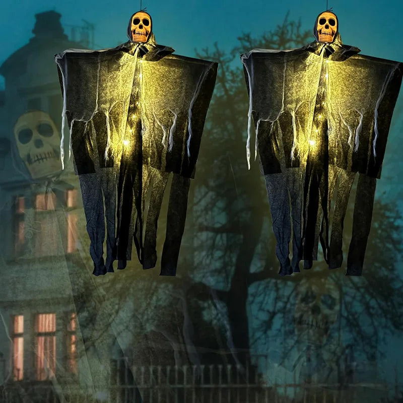 Halloween Ghost Light String, Plastic Hanging Party Decoration Below 50V AC / 75V DC, A or B Style for Spooky Displays - product view 4