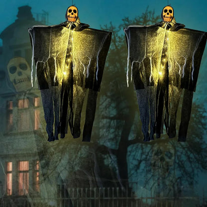 Halloween Ghost Light String, Plastic Hanging Party Decoration Below 50V AC / 75V DC, A or B Style for Spooky Displays - product view 4