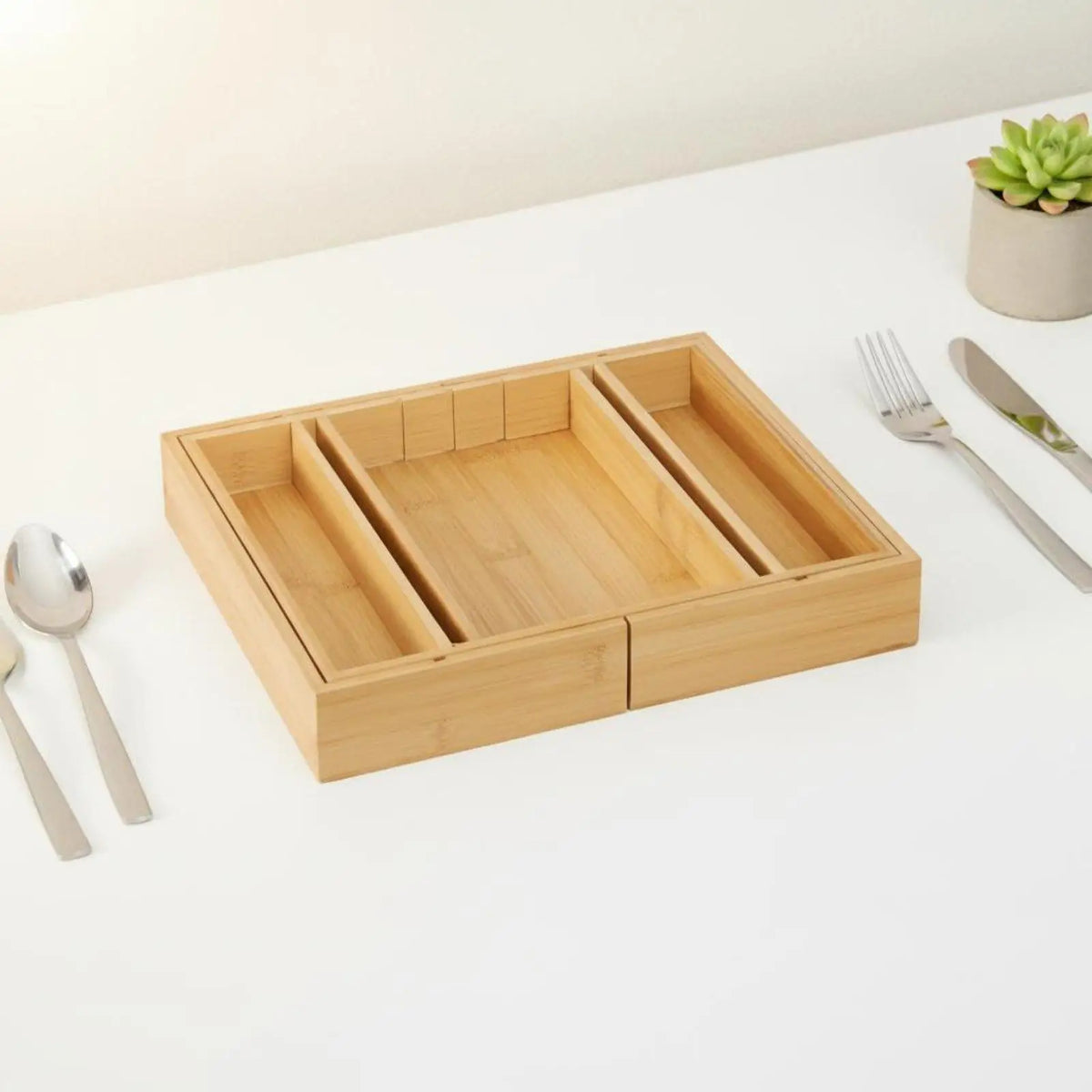 bamboo drawer organizer - product view 3