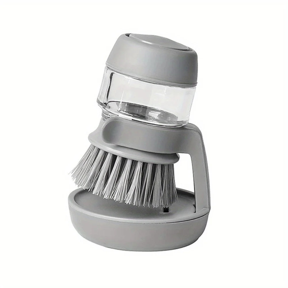 soap dispensing dish brush - product view 1