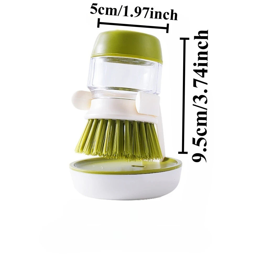 soap dispensing dish brush - product view 4