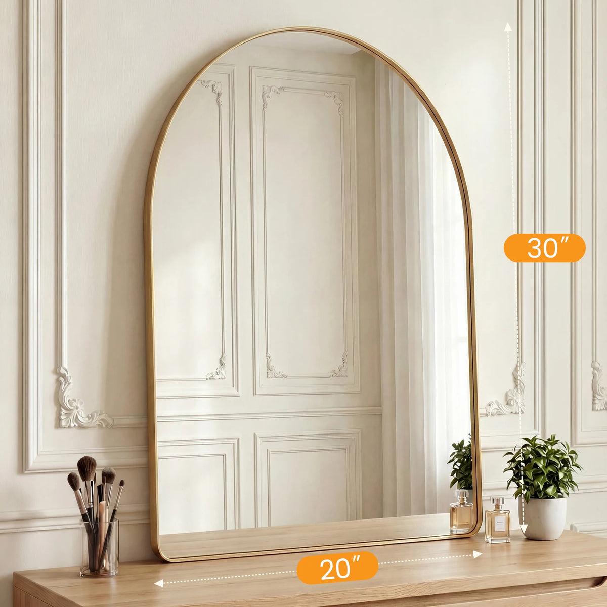 arched full length mirror - product view 3