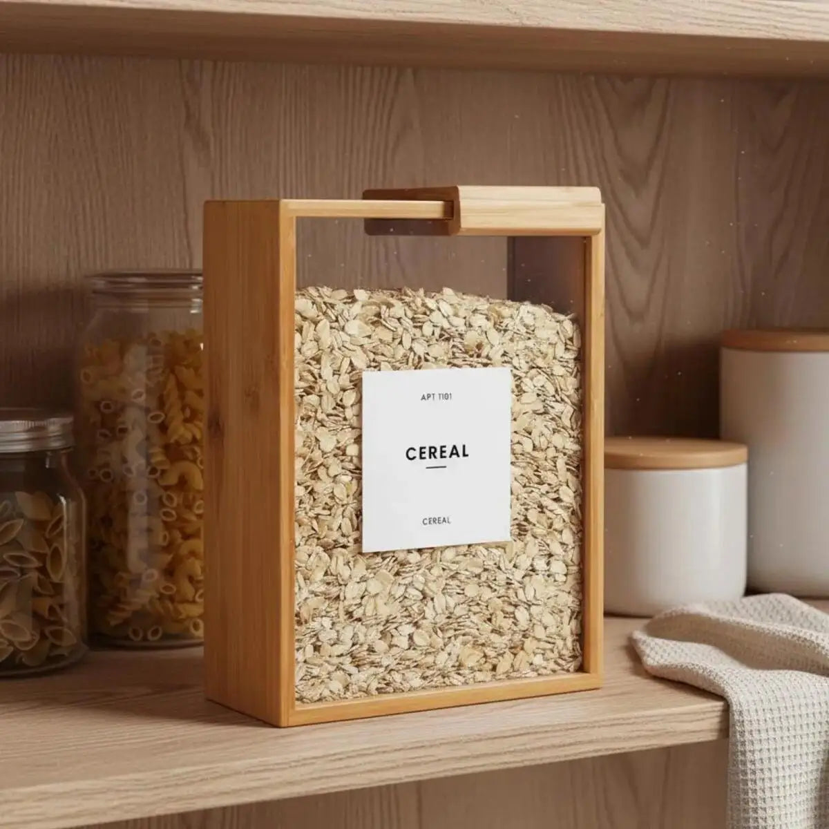 rice storage container - product view 1