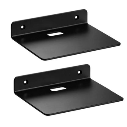 Black Acrylic Floating Wall Shelf, Rectangular Display Bracket for Plants, Speakers, Cameras and Small Electronics - product view 3