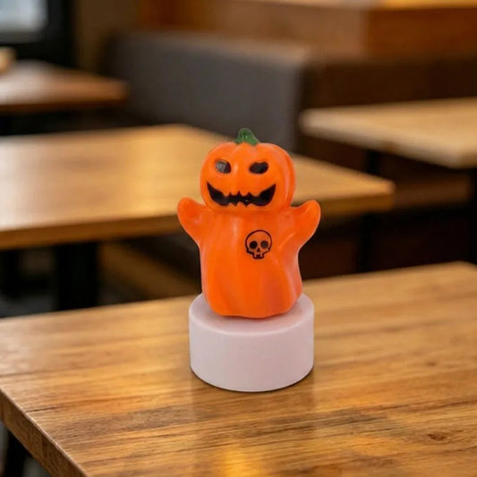 Halloween Pumpkin Ghost Lantern, Decorative LED Scene Light, Plastic Design, Below 50V AC / 75V DC, Options 1–4 - product view 1