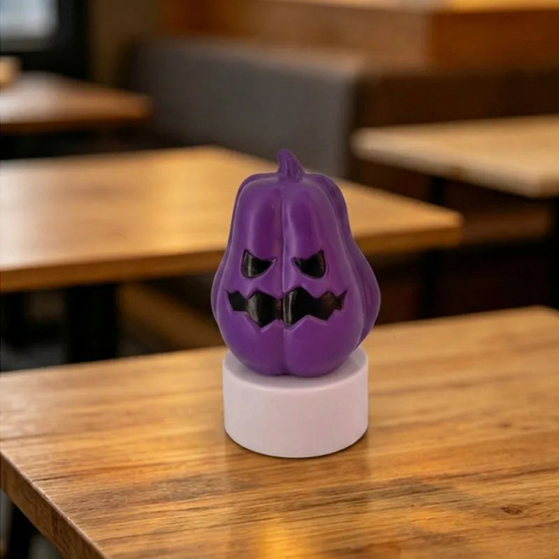 Halloween Pumpkin Ghost Lantern, Decorative LED Scene Light, Plastic Design, Below 50V AC / 75V DC, Options 1–4 - product view 2