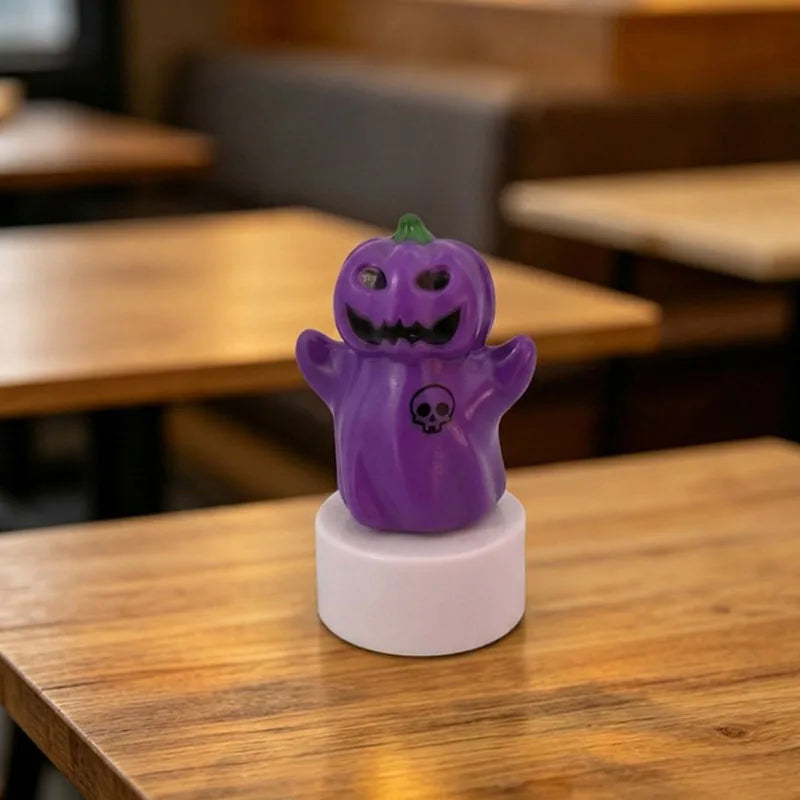 Halloween Pumpkin Ghost Lantern, Decorative LED Scene Light, Plastic Design, Below 50V AC / 75V DC, Options 1–4 - product view 4