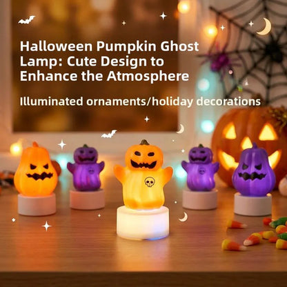 Halloween Pumpkin Ghost Lantern, Decorative LED Scene Light, Plastic Design, Below 50V AC / 75V DC, Options 1–4 - product view 5