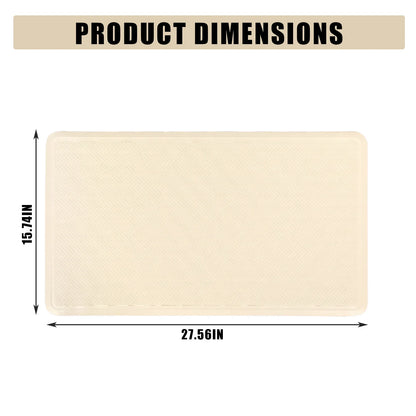 Non-Slip Rubber Bath Mat with Suction Cups, Soft Textured Surface, Water-Resistant Design for Tub, Shower and Wet Floors - product view 3