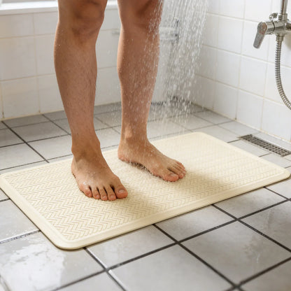 Non-Slip Rubber Bath Mat with Suction Cups, Soft Textured Surface, Water-Resistant Design for Tub, Shower and Wet Floors - product view 6