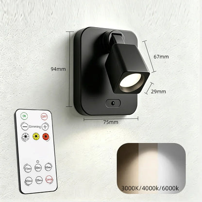 Rechargeable LED Picture Light, Remote and Touch Control, Dimmable 3-Color Magnetic Wall Lamp for Artwork and Foyers - product view 1