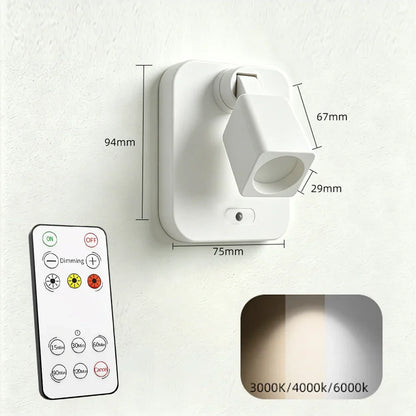 Rechargeable LED Picture Light, Remote and Touch Control, Dimmable 3-Color Magnetic Wall Lamp for Artwork and Foyers - product view 2
