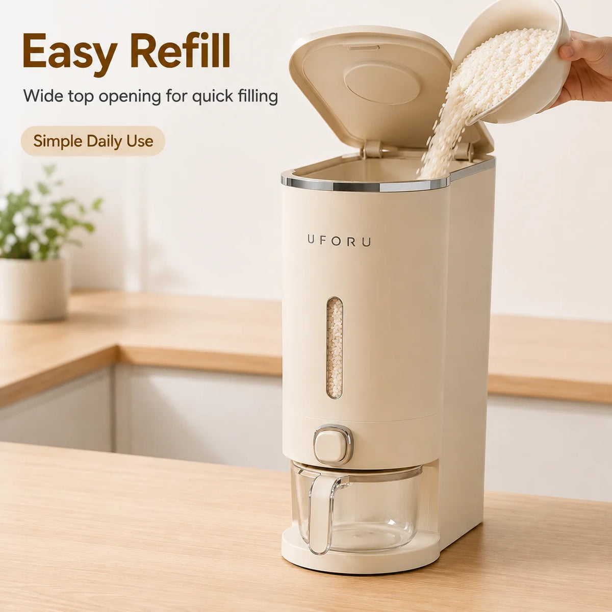 rice storage container - product view 5