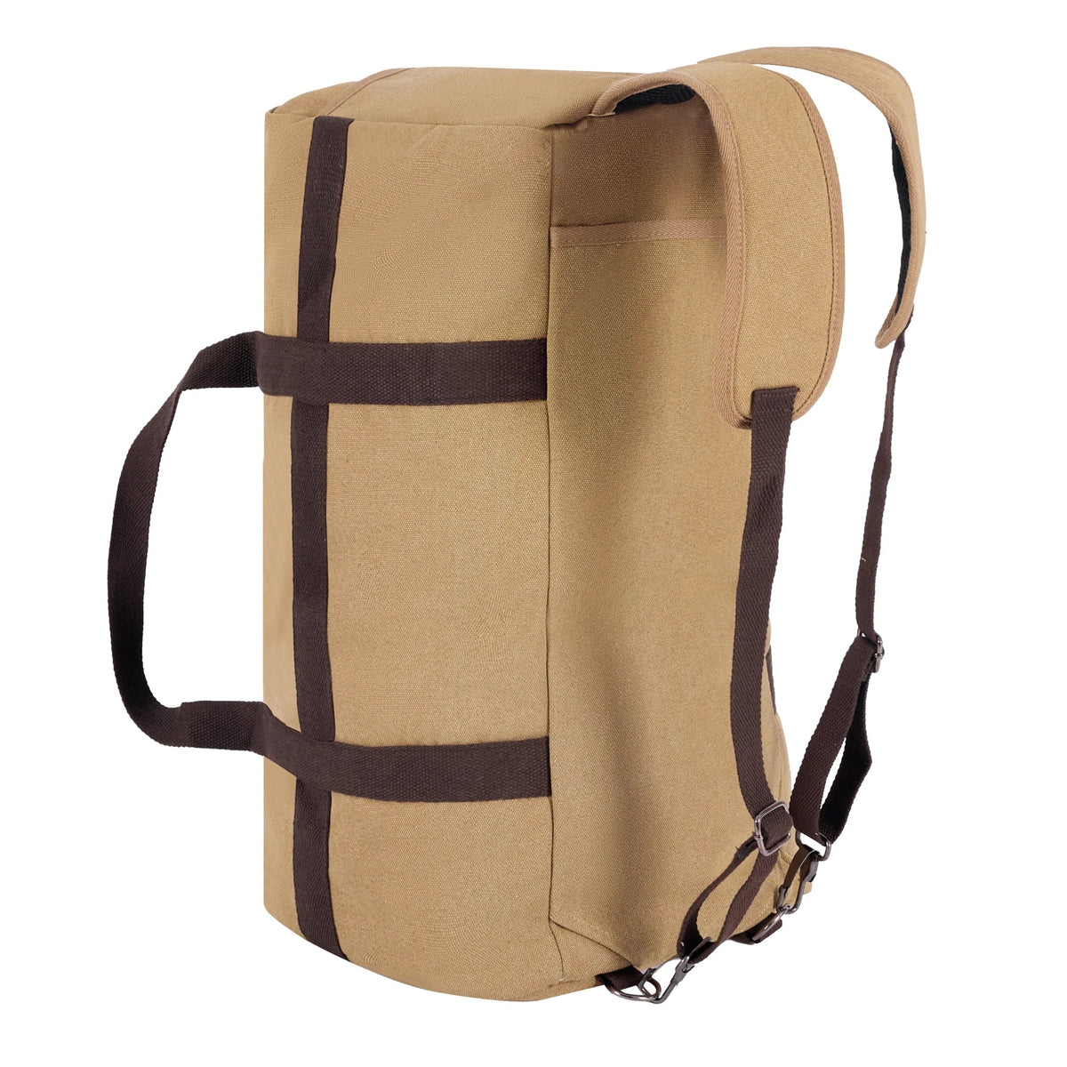 Convertible Travel Duffle Bag, 3-in-1 Carry Design with Backpack Straps, Solid Casual Style for Gym, Camping and Travel - product view 1