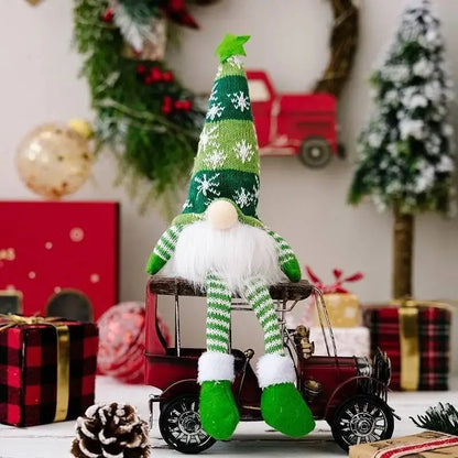 Faceless Christmas Gnome Doll Ornament, LED Light Plush Knitted Decoration, 32 cm or 23 cm Styles for Tree and Home - product view 6