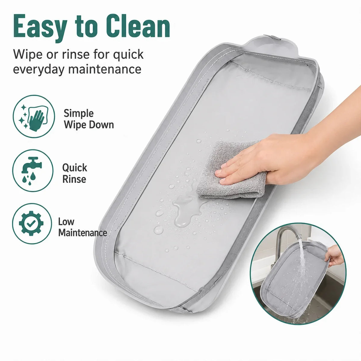 2-Pack Cat Litter Mat, Thick Floor Pads for Automatic Self-Cleaning Cat Toilets and Litter Box Areas - product view 3