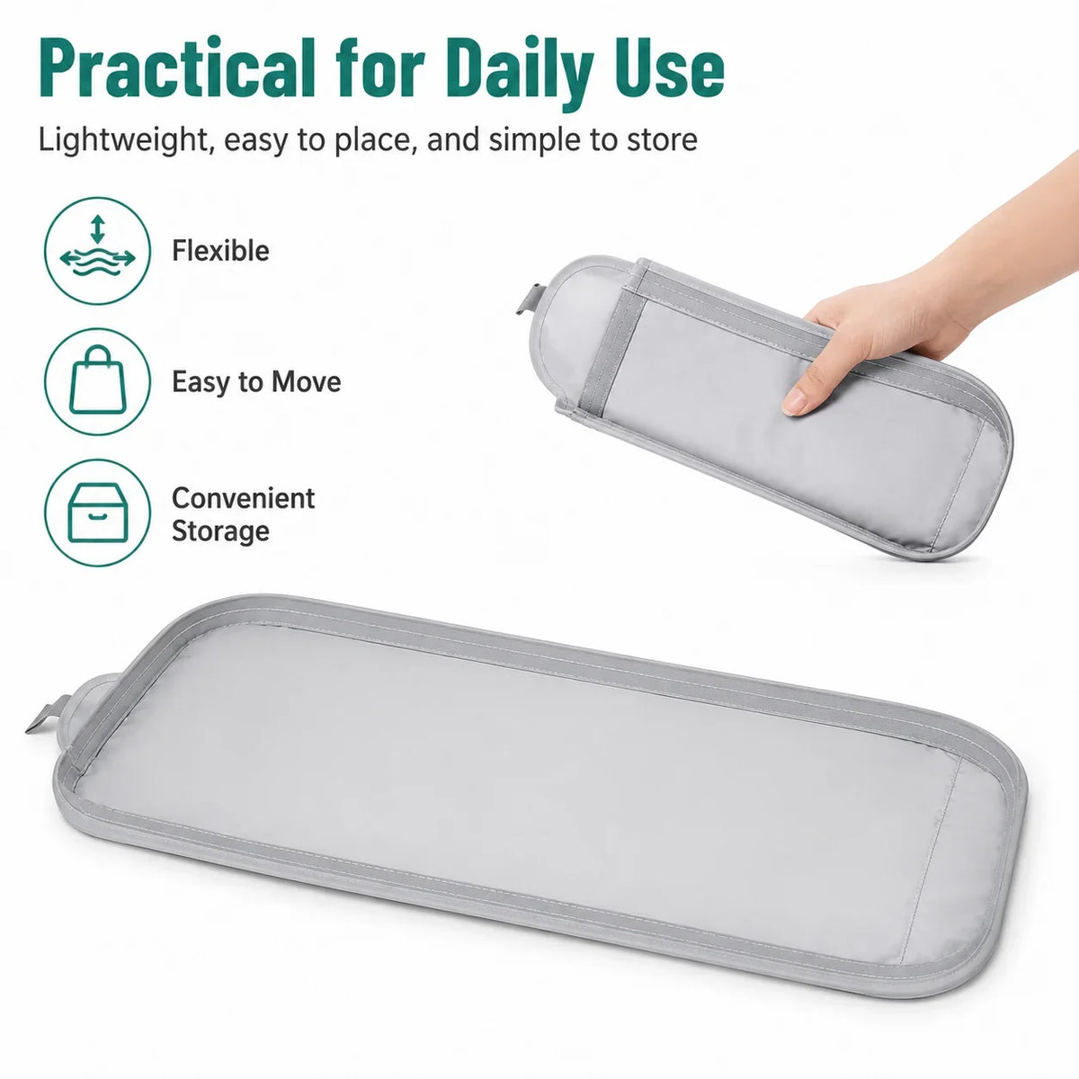 2-Pack Cat Litter Mat, Thick Floor Pads for Automatic Self-Cleaning Cat Toilets and Litter Box Areas - product view 5