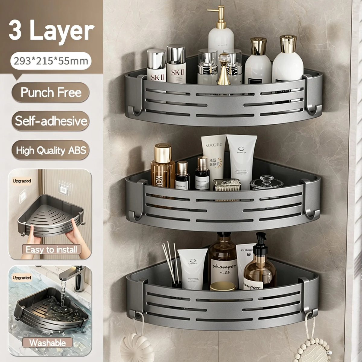 corner shower shelf - product view 5
