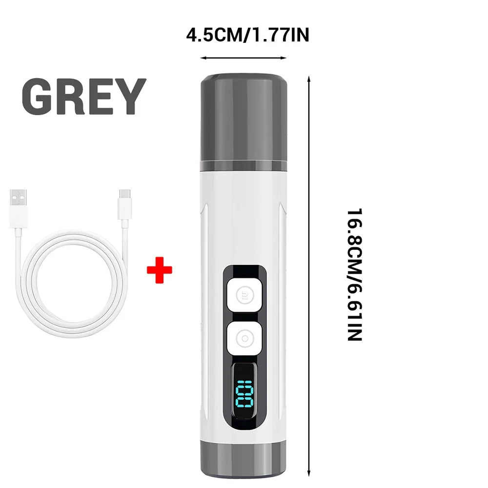 Rechargeable Pet Nail Grinder, 3 Speeds, LED Light, Smart Display, 1200 mAh Battery for Cats, Dogs and Small to Large Pets - product view 2