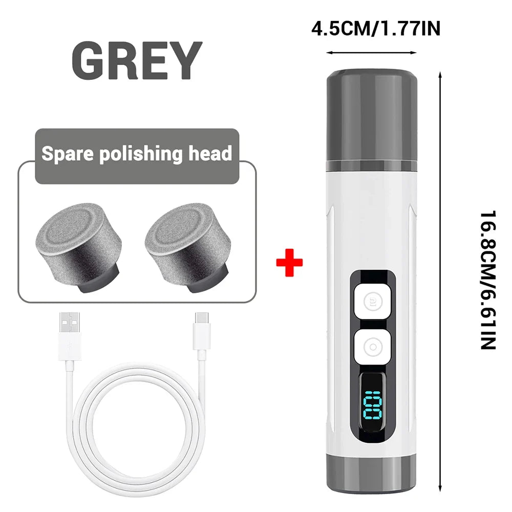 Rechargeable Pet Nail Grinder, 3 Speeds, LED Light, Smart Display, 1200 mAh Battery for Cats, Dogs and Small to Large Pets - product view 3