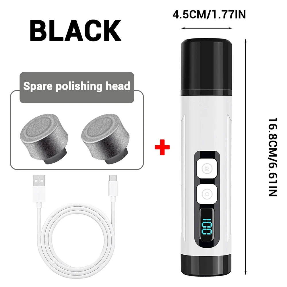 Rechargeable Pet Nail Grinder, 3 Speeds, LED Light, Smart Display, 1200 mAh Battery for Cats, Dogs and Small to Large Pets - product view 4
