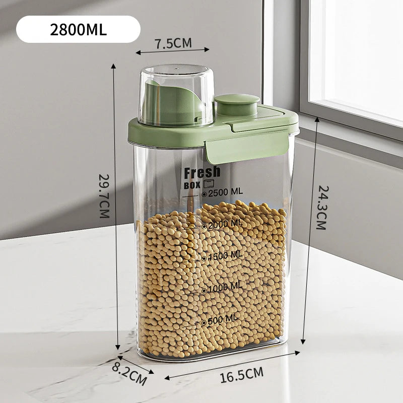 pet food storage container - product view 4
