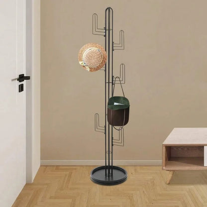 Cactus Freestanding Coat Rack, Vertical Hanging Organizer with Multiple Arms and Stable Base for Entryway, Bedroom or Office - product view 6