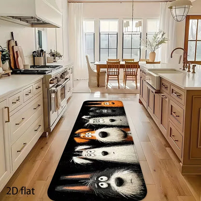 Cartoon Pet Dog Runner Rug, Non-Slip Fade-Resistant 100% Polyester, Machine-Made Mat for Kitchen, Hallway and Home - product view 6