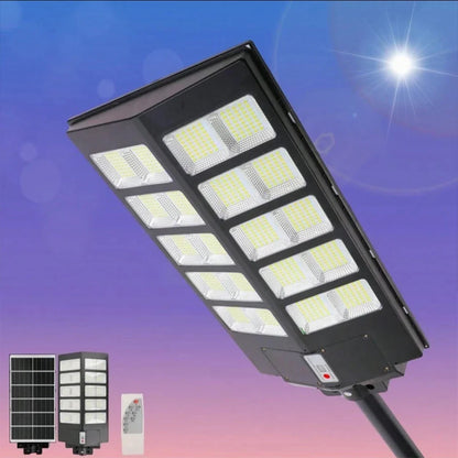 Solar Flood Light with Remote Control, Dimmable 5V LED Outdoor Light, Plastic Body for Garden, Fence and Pole Mount - product view 1