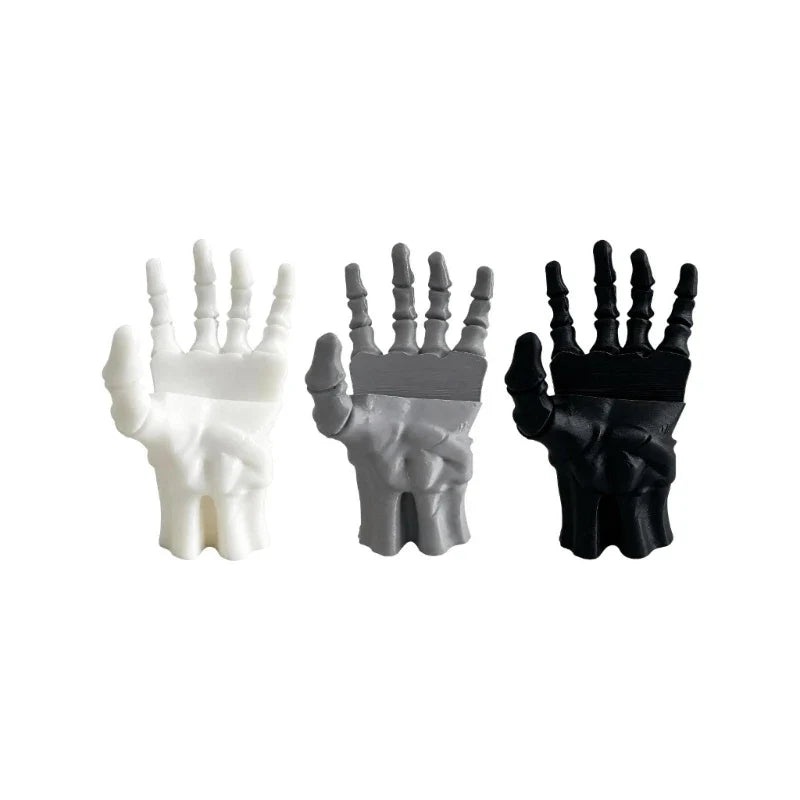 Halloween Hand Bookend, Gothic 3D Printed Decorative Book Holder, 16.5 cm Shelf Accent for Books, Files and Study Rooms - product view 4