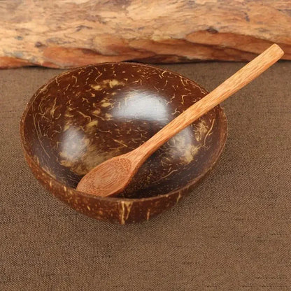 Natural Coconut Shell Decorative Bowl, Handmade Solid Design, Under 1L Capacity for Fruit, Snacks, Rice and Desserts - product view 2