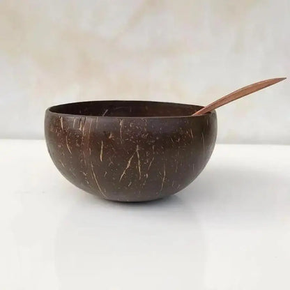 Natural Coconut Shell Decorative Bowl, Handmade Solid Design, Under 1L Capacity for Fruit, Snacks, Rice and Desserts - product view 5