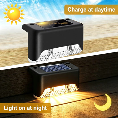 Solar Step Lights, 3000K Warm White LED Deck Lights, IP44 Weather Resistant, Auto On/Off, 8 or 16 Pack - product view 6