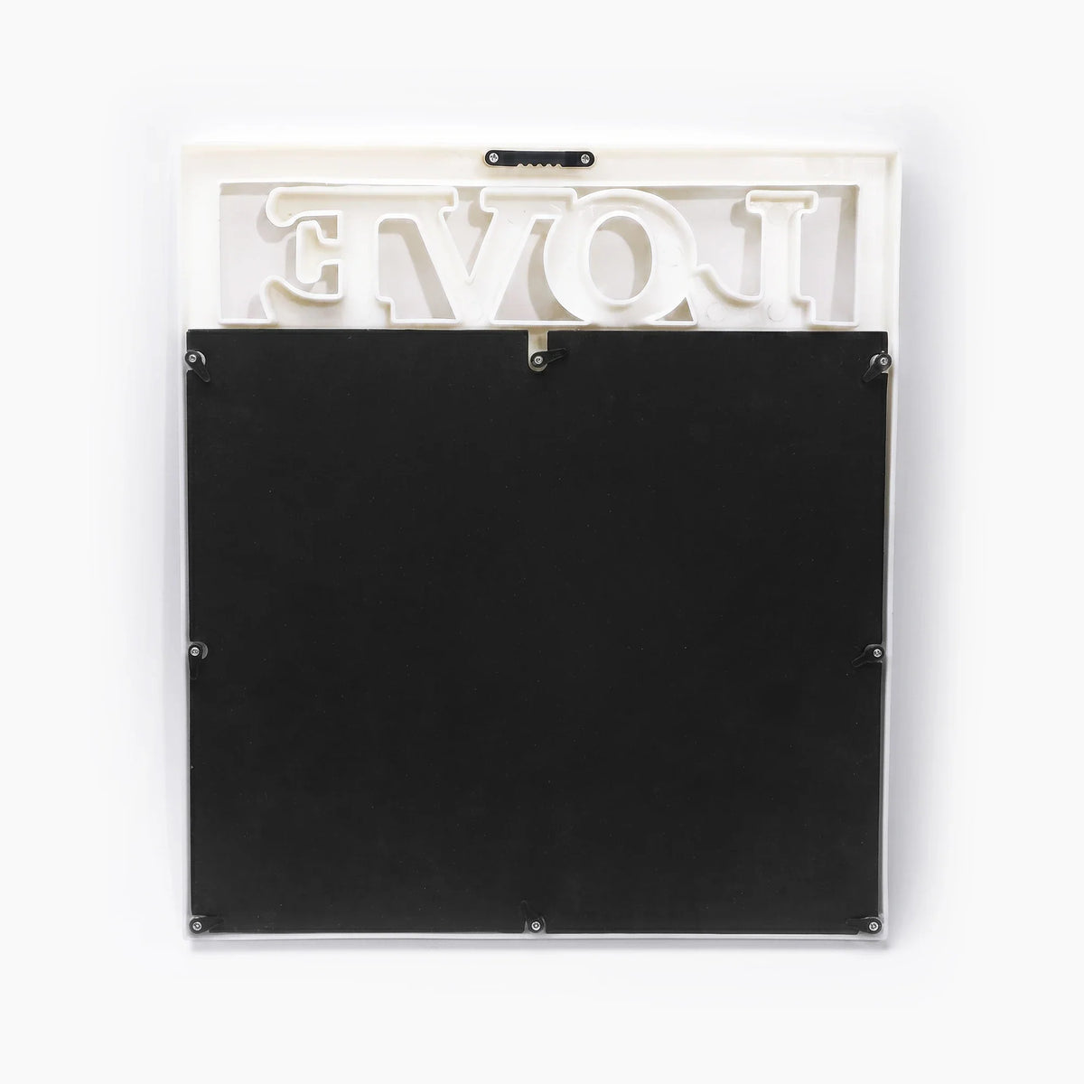 Rectangle Shadow Box Frame, Plastic American-Style Multi-Photo Display for Living Room Wall Décor, White - product view 3