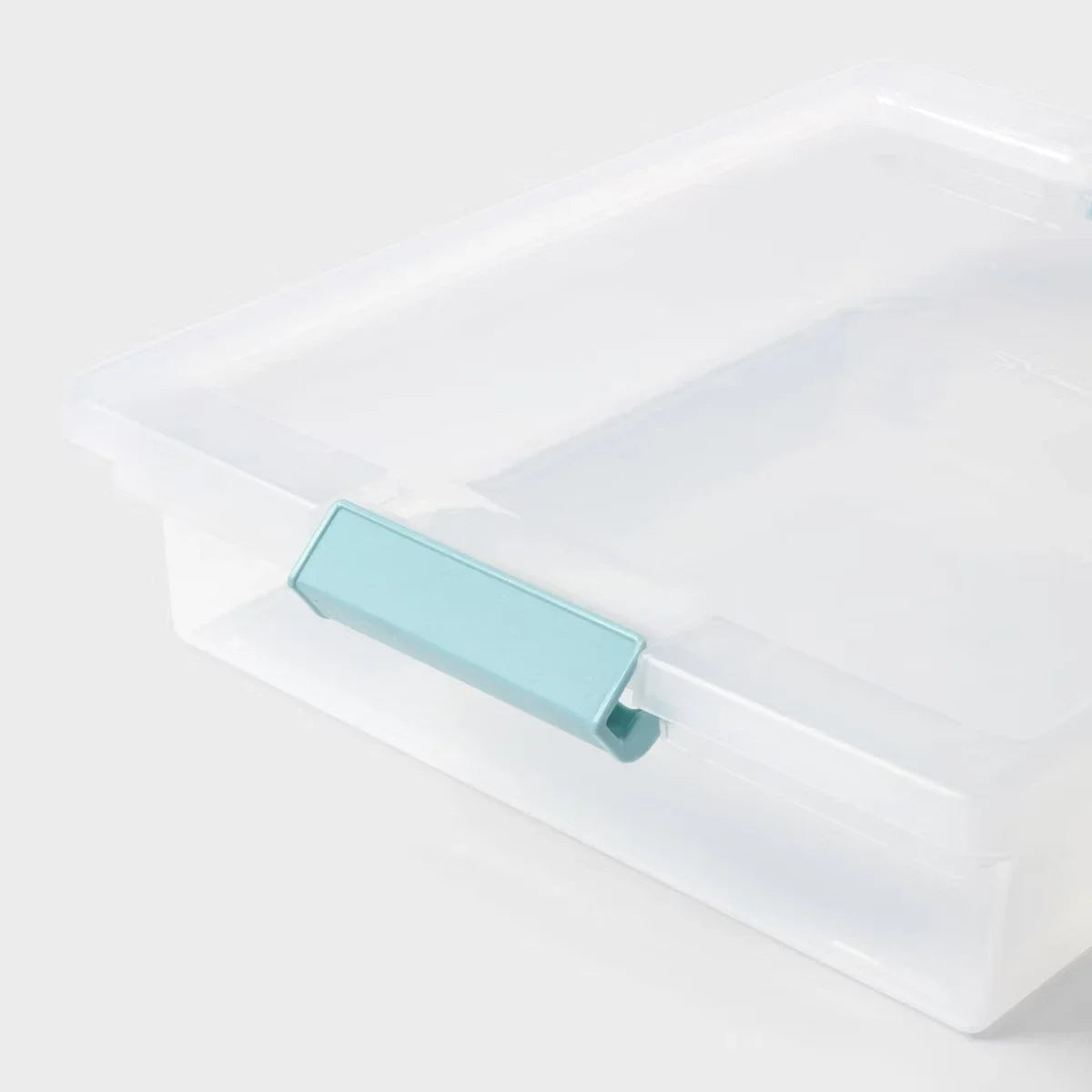 5.8 Qt Stackable Pantry Bin, Clear Plastic Food Storage Container with Latches and Airtight Seal for Kitchen Organization - product view 3