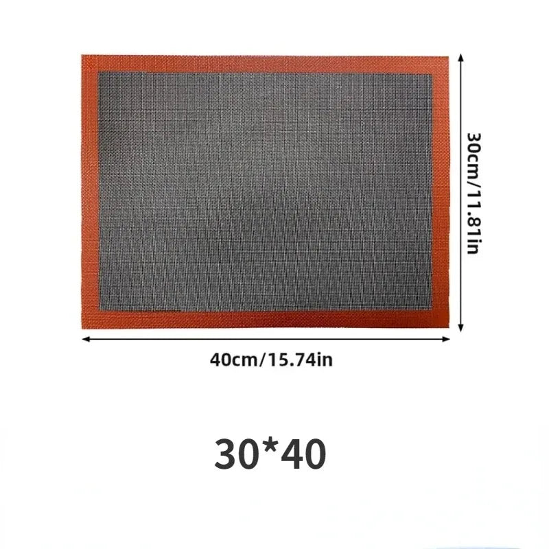 Reusable Silicone Baking Mat, Non-Stick 30 x 40 cm Sheet for Oven, Grill and Microwave Baking, 1pc - product view 5