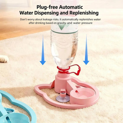 Gravity Pet Water Dispenser, Large-Capacity Filter-Free Plastic Feeder, Fits 2.8 cm Mineral Water Bottles for Cats and Dogs - product view 4
