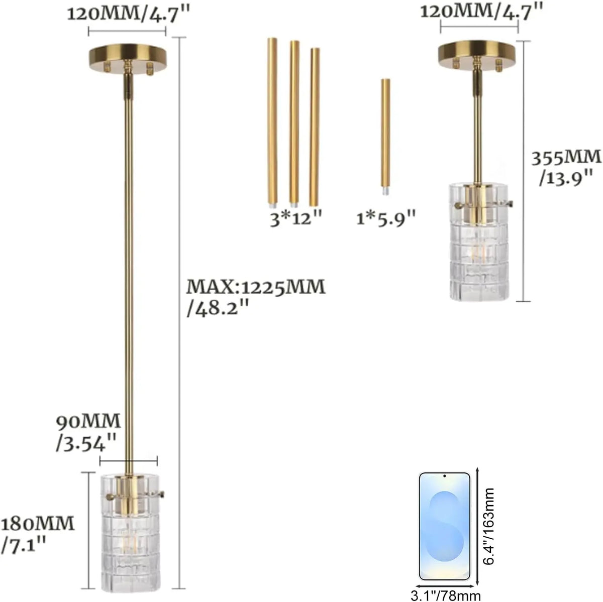 pendant light - product view 3
