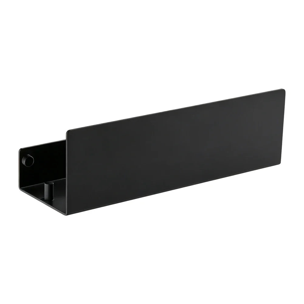 Wall-Mounted Bathroom Shelf, Solid Aluminum Alloy Shower Storage Rack, 30–50 cm Black, Gray or White Options - product view 1