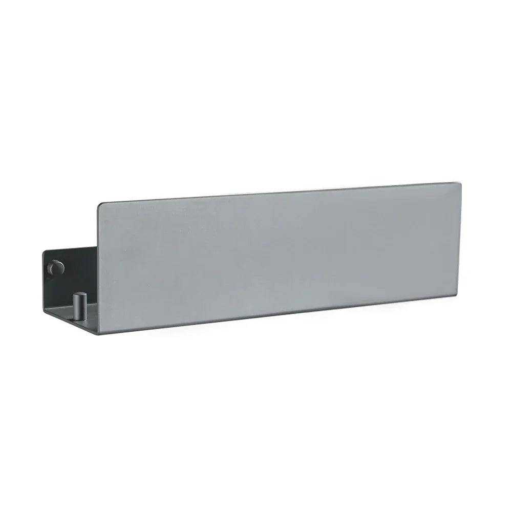 Wall-Mounted Bathroom Shelf, Solid Aluminum Alloy Shower Storage Rack, 30–50 cm Black, Gray or White Options - product view 2