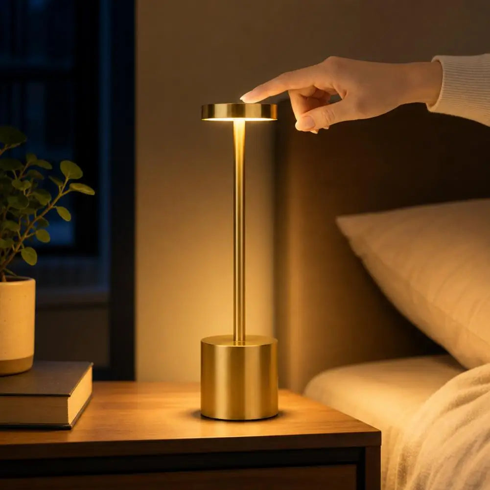 Rechargeable Table Lamp, Cordless LED Touch Desk Light, Stepless Dimming, 3 Color Temperatures, 5V DC - product view 6